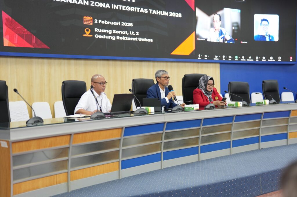 Kick Off Zona Integritas 2026, Rektor Unhas Kita Bangun Budaya Pelayanan Prima Bebas dari Korupsi