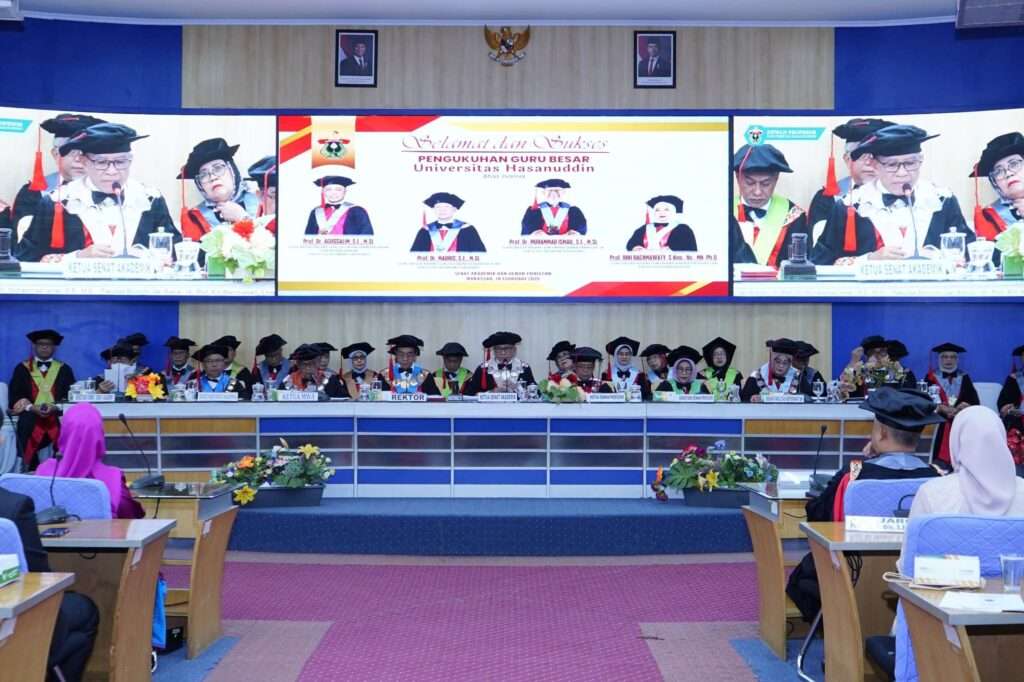 Pengukuhan Empat Guru Besar Unhas, Rektor: Perkuat Peran Wujudkan Kampus Berdampak