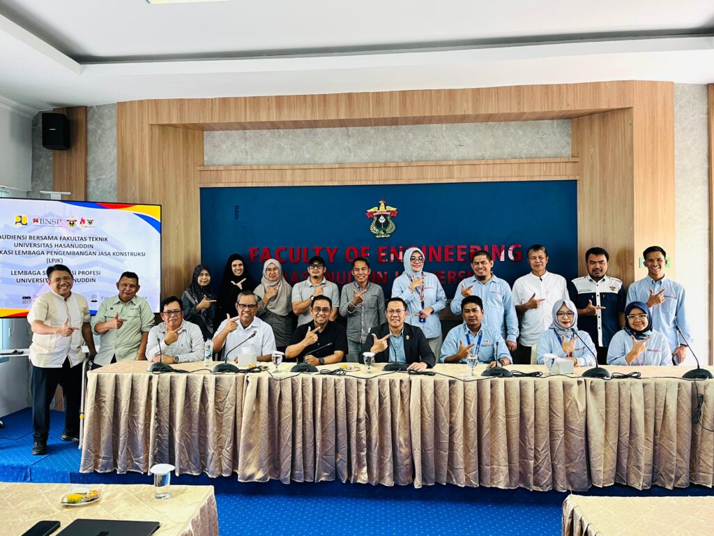 LSP Unhas Bahas Skema Sertifikasi LPJK untuk Penguatan Kompetensi Mahasiswa Fakultas Teknik