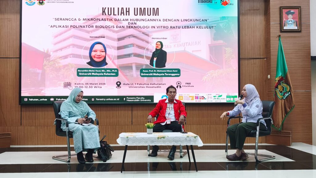 ratu lebah, mikroplastik, dan masa depan lingkungan kuliah umum kehutanan unhas buka wawasan mahasiswa