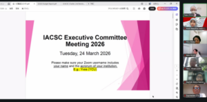 IACSC Executive Committee Meeting 2026 slide on Zoom