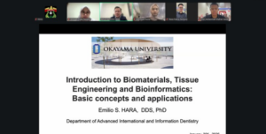 Virtual lecture slide from Okayama University presentation