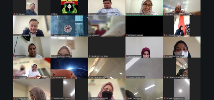 Virtual meeting grid with multiple participants