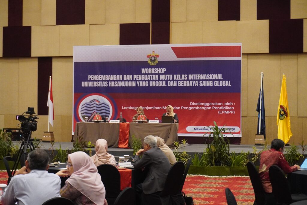 Workshop pengembangan mutu kelas internasional Unhas