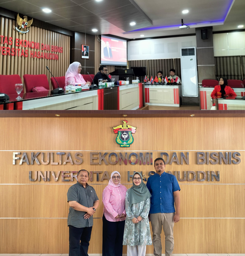 University panel discussion and faculty group photo
