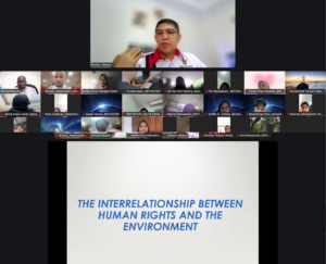 Virtual lecture on human rights and environment
