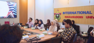 Students attending meeting at International Hasanuddin University