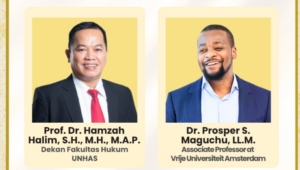 Portraits of two university law professors