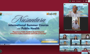 Virtual public health summer course webinar screen