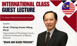 International guest lecture poster with Malaysian professor