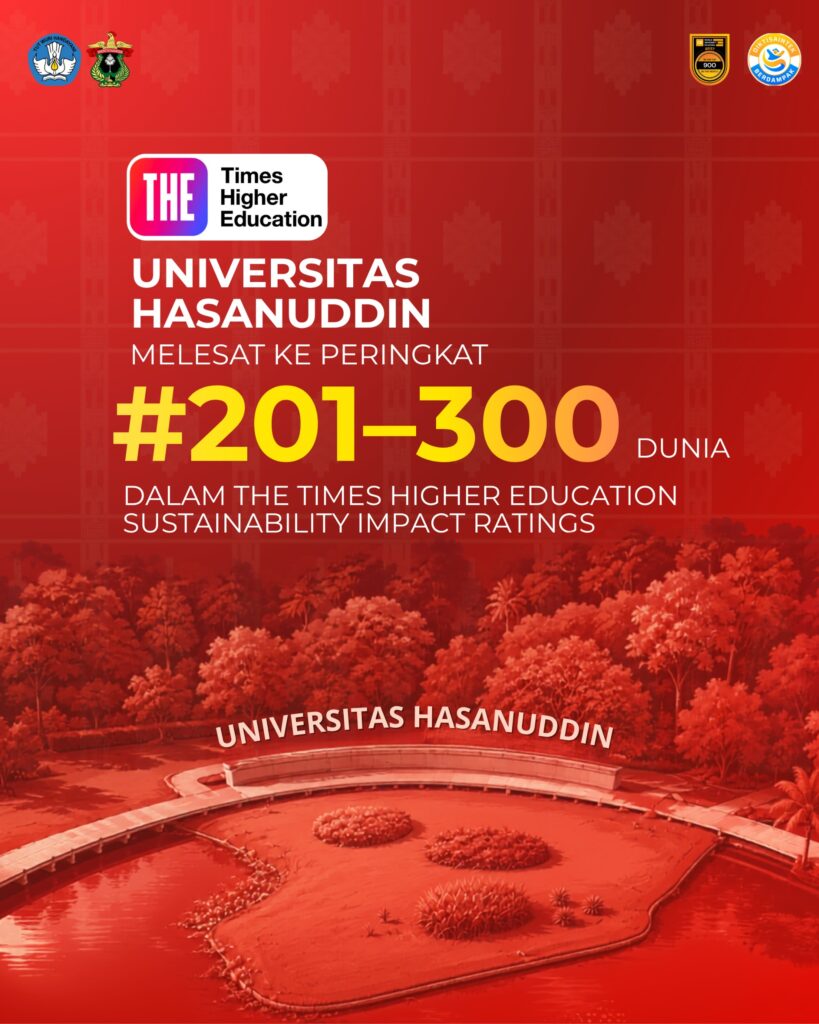 Universitas Hasanuddin ranked 201–300 in THE Impact Rankings