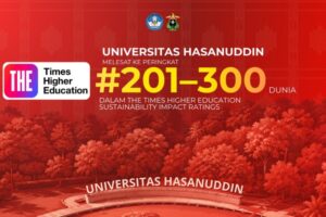 Universitas Hasanuddin ranked 201–300 in THE rankings