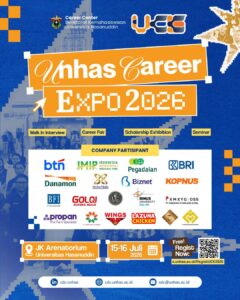 Poster Unhas Career Expo 2026 resmi