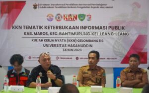 Panel diskusi KKN Tematik Unhas 2026 di Maros