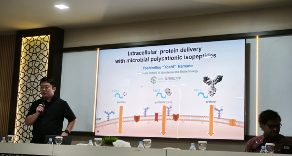 Conference presentation on intracellular protein delivery slide