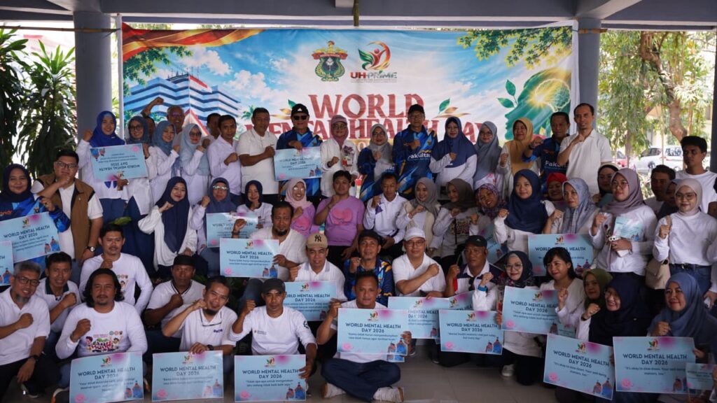 Foto bersama peserta peringatan Hari Kesehatan Mental Sedunia 2026